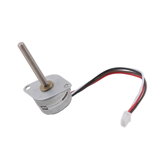 15mm micro steppr motor 2-phase 4-wire 18 degree with spiral shaft