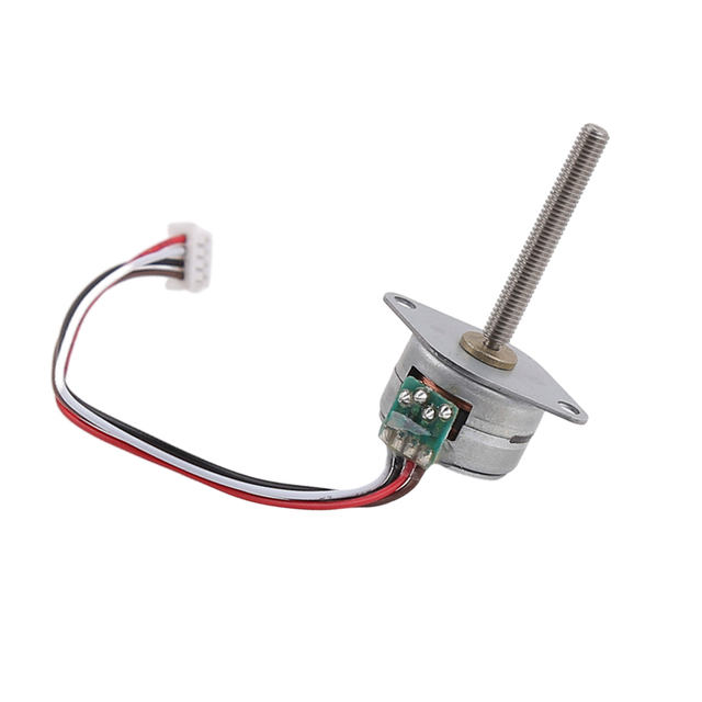 15mm micro steppr motor 2-phase 4-wire 18 degree with spiral shaft