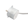 Low-noise 50 mm diameter permanent magnet stepper motor with gears