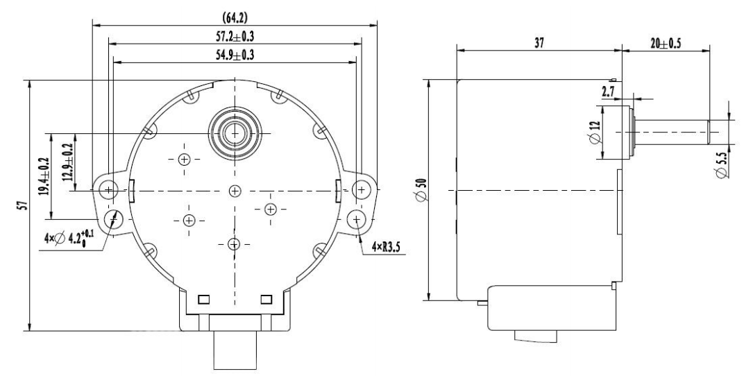 50mm PM stepper motor