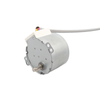 Low-noise 50 mm diameter permanent magnet stepper motor with gears