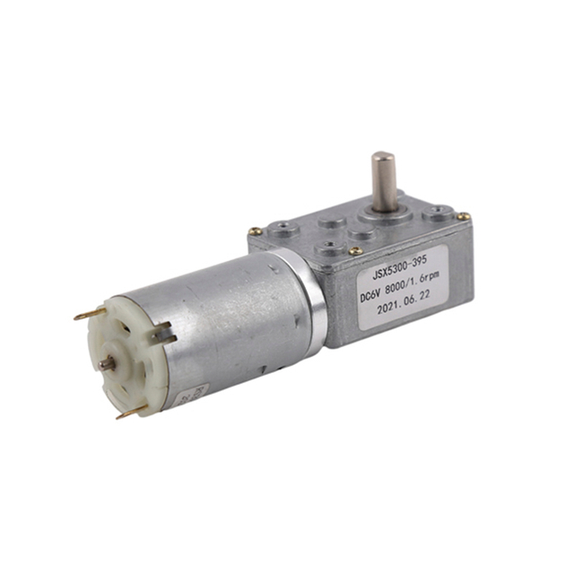 DC motor with worm gear box for robots and toys